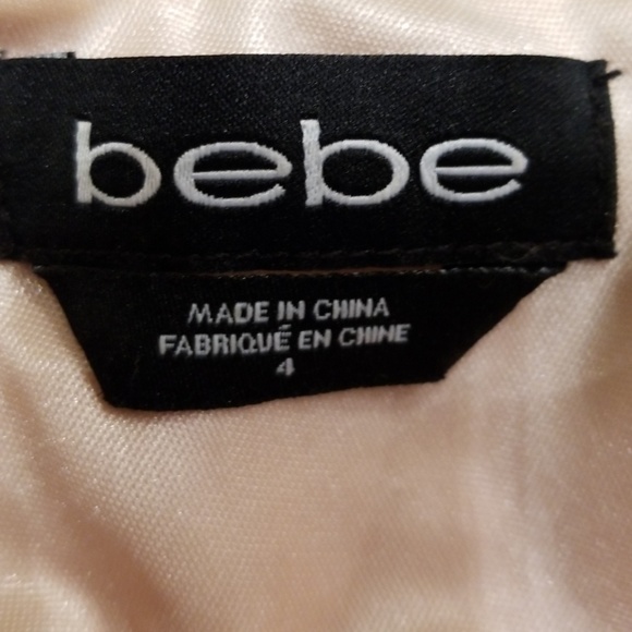 BEBE SEXY PINK LACE DRESS W/ SILVER EMBROIDERY - Picture 7 of 7